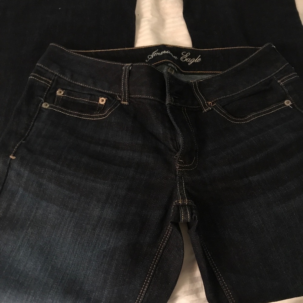 American Eagle Artist jeans, 8 Short, dark wash
